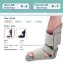 Estinko Plantar Fasciitis Night Splint Adjustable Night Splint for Plantar Fasciitis Women & Men, Relieve Heel Pain, Achilles Tendonitis, Drop Foot Support Gray Extra Large