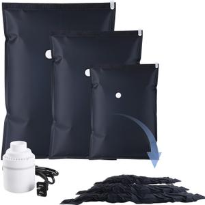Vacuum Storage Bag 6-Piece Set,Used for Storage and Storing Luggage and Clothes,Saving Space-Reusable,Suitable for Storing Home Items Such as Vacuum Seal Bags for Clothing,EtcM-2 L-2 J-2Dark Blue