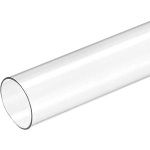 MECCANIXITY Plastic Pipe Rigid Polycarbonate Round Tube Clear 1"(26mm) ID 1.1"(28mm) OD 9.6" (245mm) High Impact for Lighting, Models, Water Plumbing