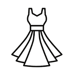 Blue Silk Long Dress with Slit on Side, Size L