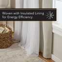 TOWN & COUNTRY LUXE Talia Double Layer Indoor Curtains, Sheer and Room Darkening Blackout, Grommet Top, Energy Efficient, 2-Pack Set, 52"x108", Cloud Grey