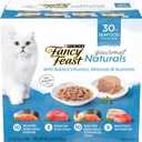 Purina Fancy Feast Wet Cat Food Variety Pack Gourmet Naturals Seafood - (Pack of 30) 3 oz. Cans