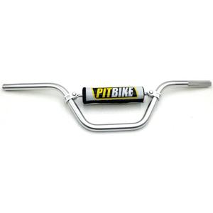 Motorcycle Handlebar 7/8" 22mm Motocross Moto Bar with Foam Pad For CRF YZF KXF KLX RMZ DRZ Dirt Pit Bike Use T6-6061 Aluminum (Silver)
