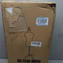 FDW Manikin 60”-67”Height Adjustable Female Dress Model Display Torso Body Tripod Stand Clothing Forms（Beige）