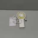 JISULIFE Handheld Fan [20H Max Cooling Time] 4000mAh USB Rechargeable, Battery Operated Portable Fan with 3 Speeds for Travel/Makeup/Office-White