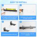 Soundbar Mount Compatible with Roku,Depth Adjustable 3.4"-5.8",Carbon Steel Wall Mount and Anti-Drop Soundbar Mount Under TV for Sony, JBL, LG, Samsung, Roku, Vizio, Bose