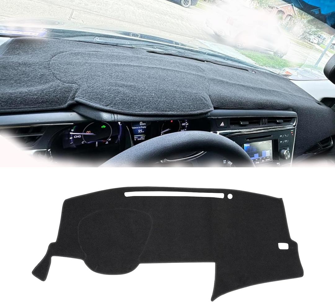 Dash Cover Mat Custom Fit for Toyota Avalon 2013 2014 2015 2016 2017 2018, Dashboard Cover Pad Carpet Protector (13-18 Black)