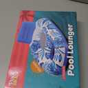 Premium Adult Pool Floats | XL Pool Float Lounger | Pool Floats Adult Heavy Duty Floaties | Pool Rafts for Adults | Pool Floaties with Comfortable Backrest & 2 Cup Holders|Tropical Design by Poolsider