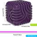 Sensory Activity Board:Sensory Activity Cube Silicone Fingertip Toys, for Kids & Adults Silence, No Confusion, Calm for Anxiety, ADHD & Autism |Portable 21 Strings |3 Years+(Purple)