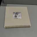 Scrapbook Photo Album Linen Cover, 10 x 10 Inch Hardcover Kraft White Pages Memory Book, for Travel Wedding Guest Book Christmas Baby Shower (20 Sheets/ 40 Pages,Beige)