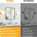 2 Pack Modern Brushed Nickel Wall Light Fixtures, Mid-Century Globe Glass Wall Sconces Set of Two for Bathroom Mirror, Living Room, Hallway, Entryway (Bulbs Not Included)