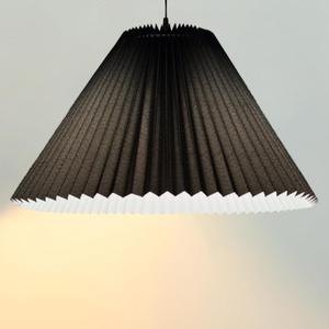 Pleated Black Lamp Shade for Arc/Arched Table Lamp/Floor Lamps Replacement spider lampshade-black 5.9"Top X 16.5"Bottom X 11"High, 16.5in