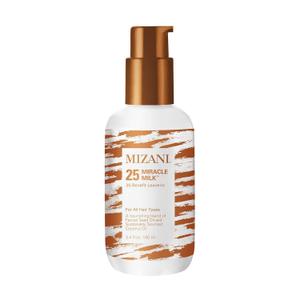 Mizani 25 Benefit Miracle Milk Leave in Conditioner - Heat Protectant & Detangler Spray, With Coconut Oil, For Frizzy & Curly Hair (3.4 Fl Oz (Pack of 1))