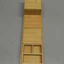 Bamboo Vanity Tray, 6-Piece Bathroom Countertop Vanity Tray Set, Makeup Kitchen Desk Organizer and Storage - Holds Small Items