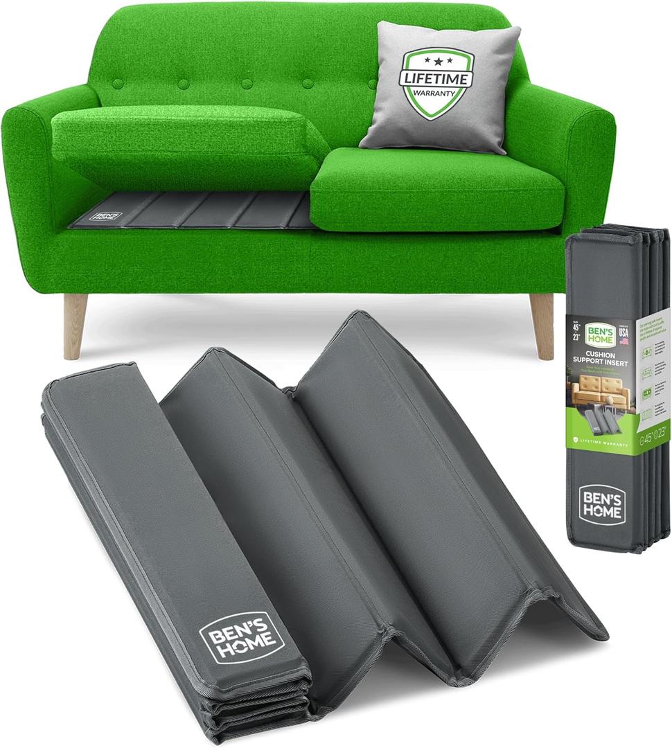 BEN'SHOME Heavy Duty Loveseat Support Board for Sagging Sofas | Fits 48"-54.5", 23" Seat Depth | Protects Your Back from Sinking Seats | 0.5" Solid Wood, 400 LBS, Anti-Slip, Lifetime Replacement