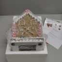 MOMENTS IN TIME 11H LED Lighted Gingerbread House Hand-Painted Polyresin Christmas Village Dcor Battery Operated Holiday Decoration Light Up Gingerbread House with Festive Details