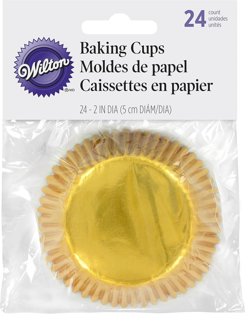 Wilton BAKECUPS GOLD FOIL 24CT, Standard (415-206)
