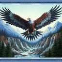 DMCVIVR Stamped Cross Stitch Kits for Beginners Adults Needlepoint Kits for Beginners Embroidery Kits for Adults Crossstitch Kit for Beginners 11CT-Mountain and River Owl 16x20 inchs (Artdesign50)