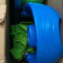 Step2 Rain Showers Splash Pond Toddler Water Table, Outdoor Kids Water Sensory Table, Ages 18+ Months, 13 Piece Water Toy Accessories, Blue & Green, 39 x 24 x 32