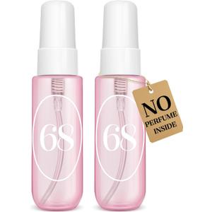 4 x Empty Travel Size Toiletries Bottles Compatible with Sol de Janeiro 68 Perfume, 1 OZ TSA Approved Leak-Proof Refillable Containers, Refillable for 3 OZ & 8.1 OZ, Travel Essentials, No Perfume Included