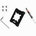 2 x AM5 Contact Frame Anti-Bend CNC Aluminum Mount for Ryzen 7000/9000 | Uniform CPU pressure, w/ thermal paste & screwdriver, scratch-free, capacitor-safe, improves heat transfer