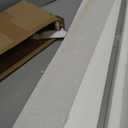 Joyfolk 4" x 30" Super White Engineered Marble Threshold, Rigid Shower Curb & Vanity Backsplash for Tile Transitions, Window Sill, Fixed Size Easy to Cut
