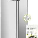 EKO EcoSmart Tall and Large Kitchen Trash Can, 80L/21.1G High Capacity, Touchless Soft Square Motion Sensor Garbage Can, Brushed Stainless Steel