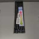 Tension Curtain Rod 17 to 28 Inch Adjustable Tension Rods 6 Pack Expandable Spring Tension Rod Black No Drilling for Closet Kitchen Cupboard Wardrobe Door Bookshelf DIY Projects