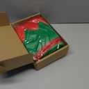 SATINIOR Christmas Santa Elf Shoes and Hat Christmas Red and Green Costume Accessory Set (8 inches, Bright Color)