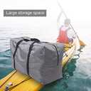 Life Large Capacity Inflatable Boat Canoeing Storage Bag Carrying Bag Pouch Foldable Storage Bag Organizer in Gray