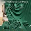 10 ft x 10 ft Wrinkle Free Hunter Green Backdrop Curtain for Parties, Polyester Dark Green Photo Backdrop Drapes 2 Panels 5x10ft for Baby Shower Wedding Birthday Party Photography Curtains