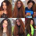 1B30 Ombre Brown Bundles Human Hair Deep Wave 3 Bundles 18 18 18 Inch Unprocessed Brazilian Virgin Remy Dark Brown Deep Wave Bundle Human Hair Extensions