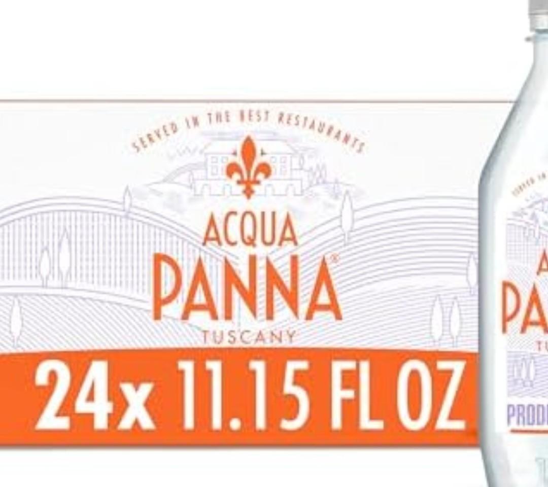 Acqua Panna Natural Spring Water, 11.15 FL OZ Plastic Water Bottles (24 Count)BB: 12/ 2025