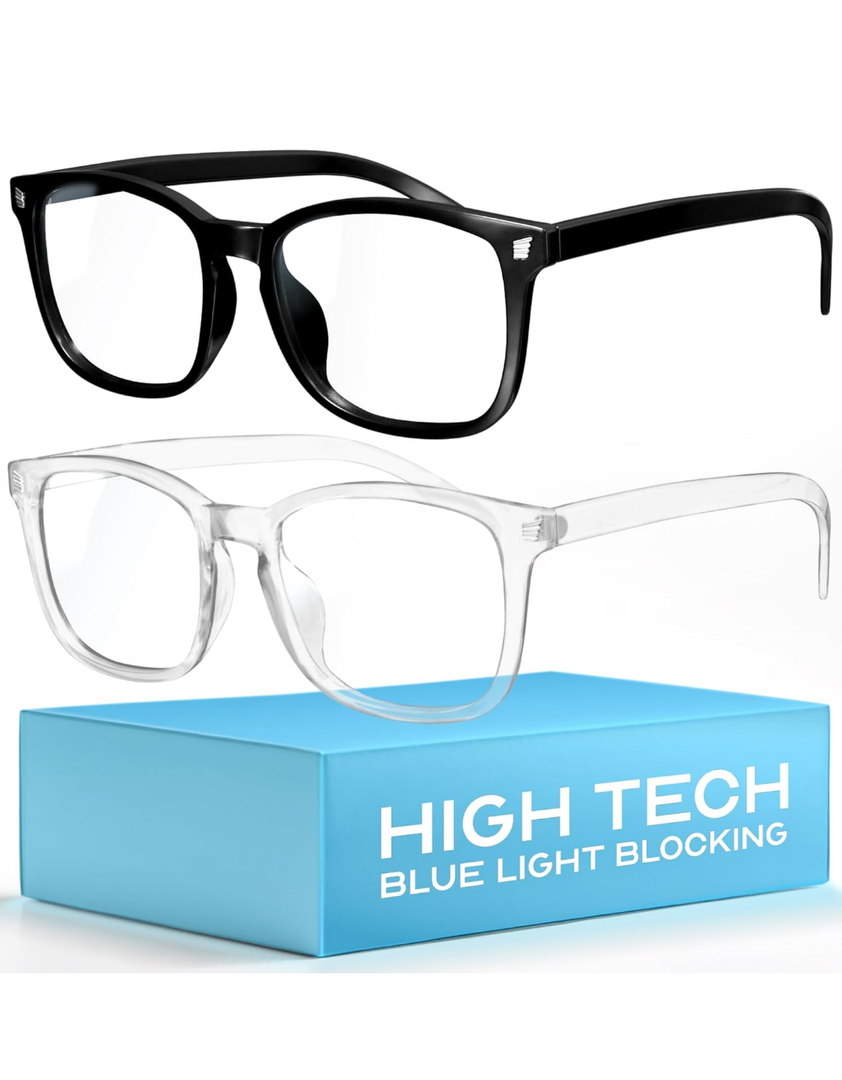 livho High Tech Blue Light Glasses - Advanced 99% Blue Light Blocking Computer Glasses - Anti Eyestrain & UV Glare Protection