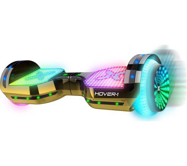 Hover-1 Astro Electric Hoverboard 7MPH Top Speed, 9 Mile Range, 5HR Run-Time, Built-In Bluetooth Speaker, Self Balancing Scooters Rider Modes: Beginner to Expert (Gold)
