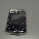 Emopeak 24Pcs Christmas Balls Ornaments for Xmas Christmas Tree - 4 Style Shatterproof Christmas Tree Decorations Hanging Ball for Holiday Wedding Party Decoration (Black, 1.6"/4.2CM)