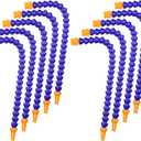 Pack of 10 Round Nozzle 1/4PT Flexible Oil Coolant Pipe Hose Blue Orange