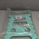 ACKO Folding Step Stool 13 Inch Stool Heavy Duty Plastic Foldable Step Stools for Kids, Stepping Stool with Handle, Suitable for Kitchen Hold Up to 300 LB (Teal 1PC)