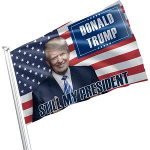 US United States of America President Trump USA 2024 MAGA Still My President Make America Great 3x5 feet Flag Banner Vivid Color Double Stitched Brass Grommets (Trump21)
