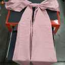Large Pink Bow for Coquette Room Decor, 40x24 In Satin Ribbon Tie Coquette Birthday Decorations, Giant Pastel Pink Hanging Wall Decor for Ballerina Girl Just Want to Be One (Internal Stability Layer)