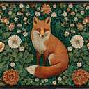Worltoldb Forest Fox Door Mat Indoor Outdoor Entrance Floor Mats Non-Slip Washable Decor Rugs 27x15 Inch