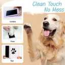 Paw Print Kit for Dogs Cats,Inkless Baby Hand and Footprint Kit, Dog Nose Print Kit,Clean Touch Ink Pad Kit,No Mess Newborn Baby Footprint Kit, Pet Paw Print Kit for Family Keepsake (Medium (Pack of 2), Black)