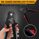 Ferrule Crimping Tool Kit,Wire Ferrule Kit Crimper Connectors，4 corners Self-adjustable AWG23-7 gauge 1800PCS Ferrules Electrical Terminal，Crimpers Tools Pin Terminals Ratchet Pliers for Audio,Car,DIY