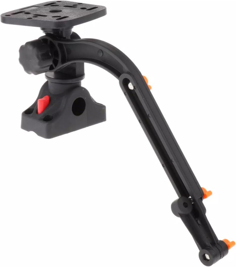 Kayaks Fish Finder Mounting Plate Fish Finder Mount Base Adapter Kayaks Boats Transducer Mounting Arm Easy to Install