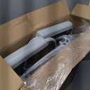 Drive Medical 11148-1 Folding Steel Bedside Commode Chair, Portable Toilet, Supports Individuals Weighing Up To 350 Lbs, with 7.5 Qt. Bucket and 13.5 Inch Seat, Grey