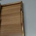 Utoplike Acacia Bed Tray Table for Eating, Large Breakfast Tray with Folding Legs, Wood Serving Trays for Laptop Working