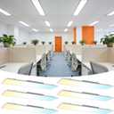 1x4 LED Flat Panel Light 6 Pack, Drop Ceiling Light for Office, Dimmable LED Ceiling Light, Selectable 20W/25W/30W/35W/40W, 3000K/3500K/4000K/5000K/6300K, ETL Listed, 1 Feet by 4 Feet