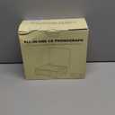 CD Player with Built-in Speakers Bluetooth Retro Portable CD Players for Home Music Player with Remote Control Headphone Jack Walnut Brown