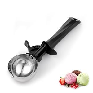 Ice Cream Scoop with Trigger, Large 1.5 oz (55ml) Stainless Steel Scoop for Ice Cream, Sorbet, Melon, Cupcake Batter, Size #16 (2 PACK)