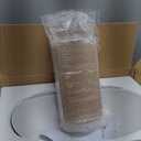 Ceramic Bathroom Sink, White Marble Boat Shape Above Counter Porcelain Vessel Sink with Black Faucet and Pop up drain Set